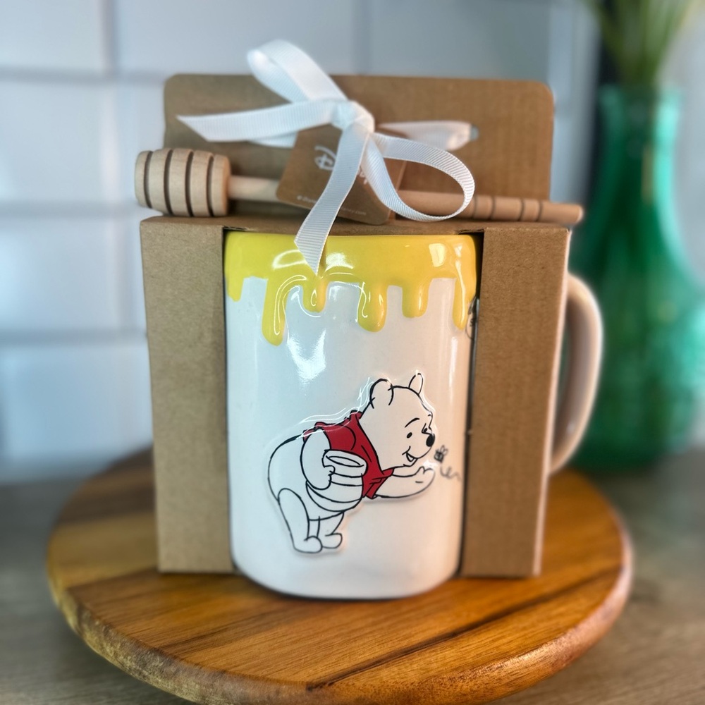 Rae Dunn x Winnie the Pooh Honey Mug with Drip Design